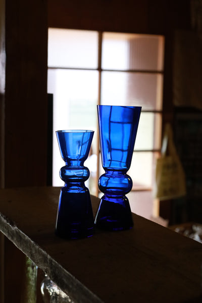Blue hourglass