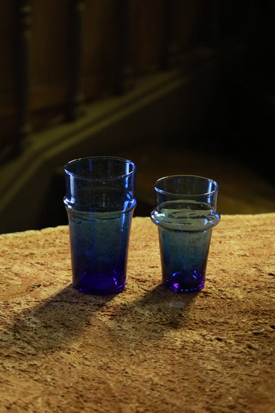 Moroccan blue glass