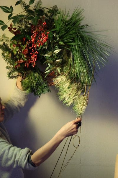 追加募集 [12/17&18] 松とモミのリースお飾りワークショップ with Iki