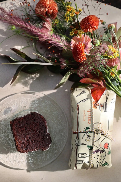 [11/10限定] eatripのhomemade ginger cocoa cakeとお花のセット