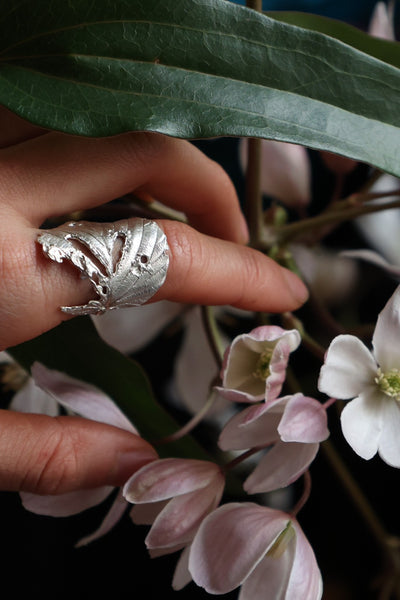 土佐水木リング［SV M_RI］纏う植物