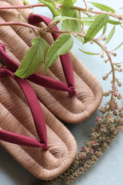 caption:Beige - Amaranth Bordeaux