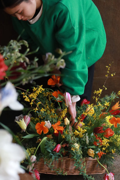 caption:季節のお花たっぷり